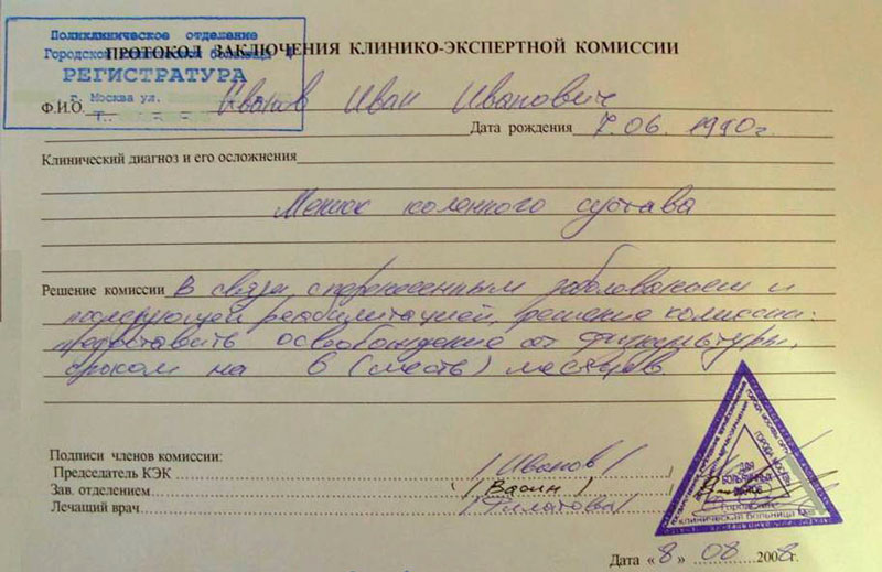 купить освобождение от физкультуры в Москве